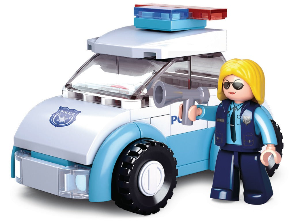 Sluban Girls Dream Serie M38-B0600B Polizeifrau mit Polizeiauto 69-teiligen