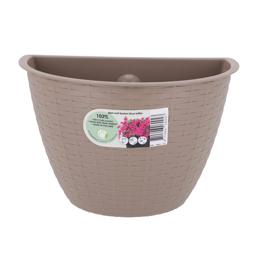 Andere Marken Blumenkastenwand Dijon 26 cm Taupe
