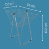 Tomado-Metaltex Tomado-Metaltex Vento 25 Draogkk 133x109x58 cm Silber 25m Trockenlänge