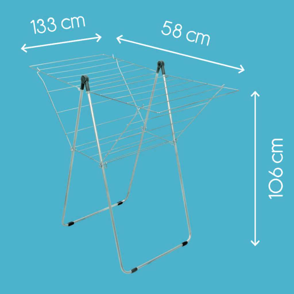 Tomado-Metaltex Tomado-Metaltex Vento 25 Draogkk 133x109x58 cm Silber 25m Trockenlänge