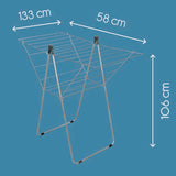 Tomado-Metaltex Tomado-Metaltex Vento 25 Draogkk 133x109x58 cm Silber 25m Trockenlänge - afbeelding 3