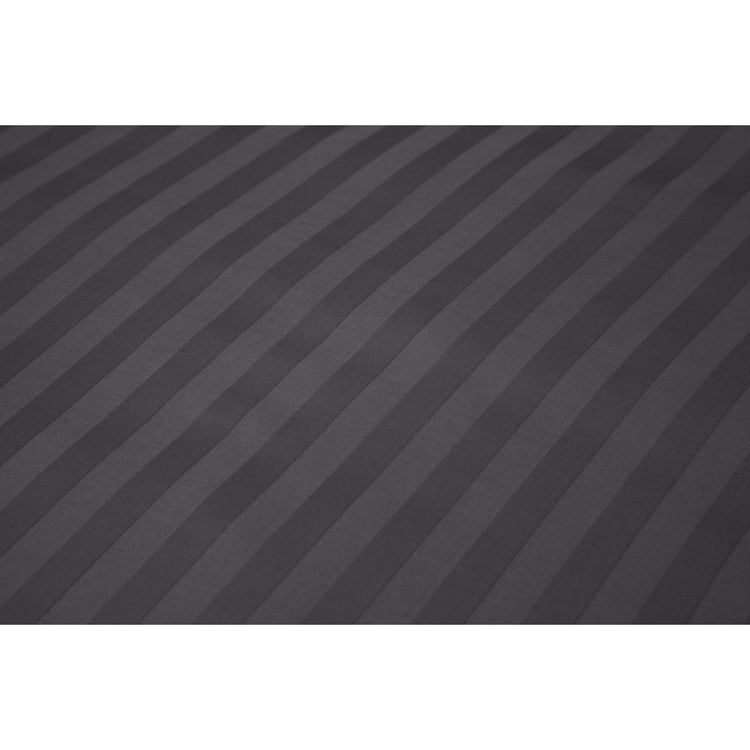 Zehn Cate Cotton Satin Lits-Jumeaux Duvet Cover Stripe 240x200 220 cm Anthrazit
