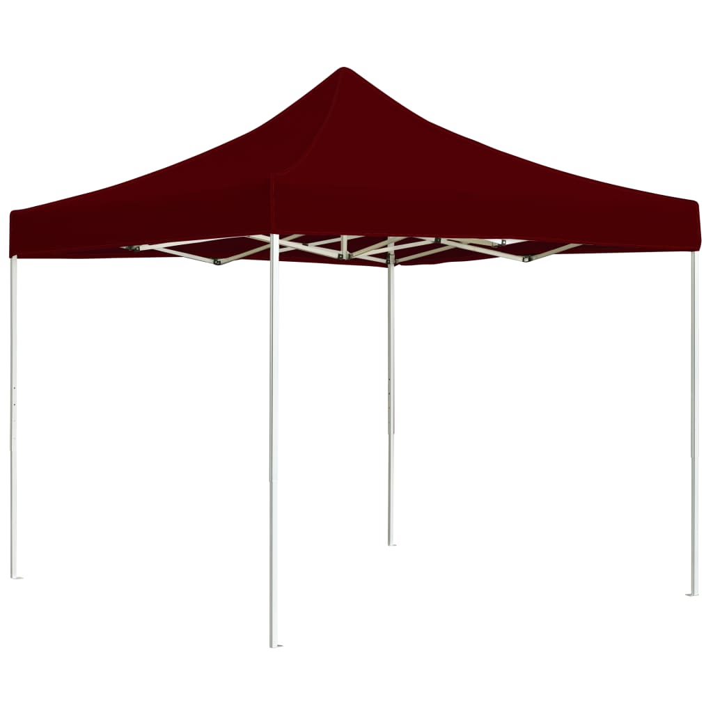 Vidaxl Partytent professionell faltbar 3x3 M Aluminium Weinrood