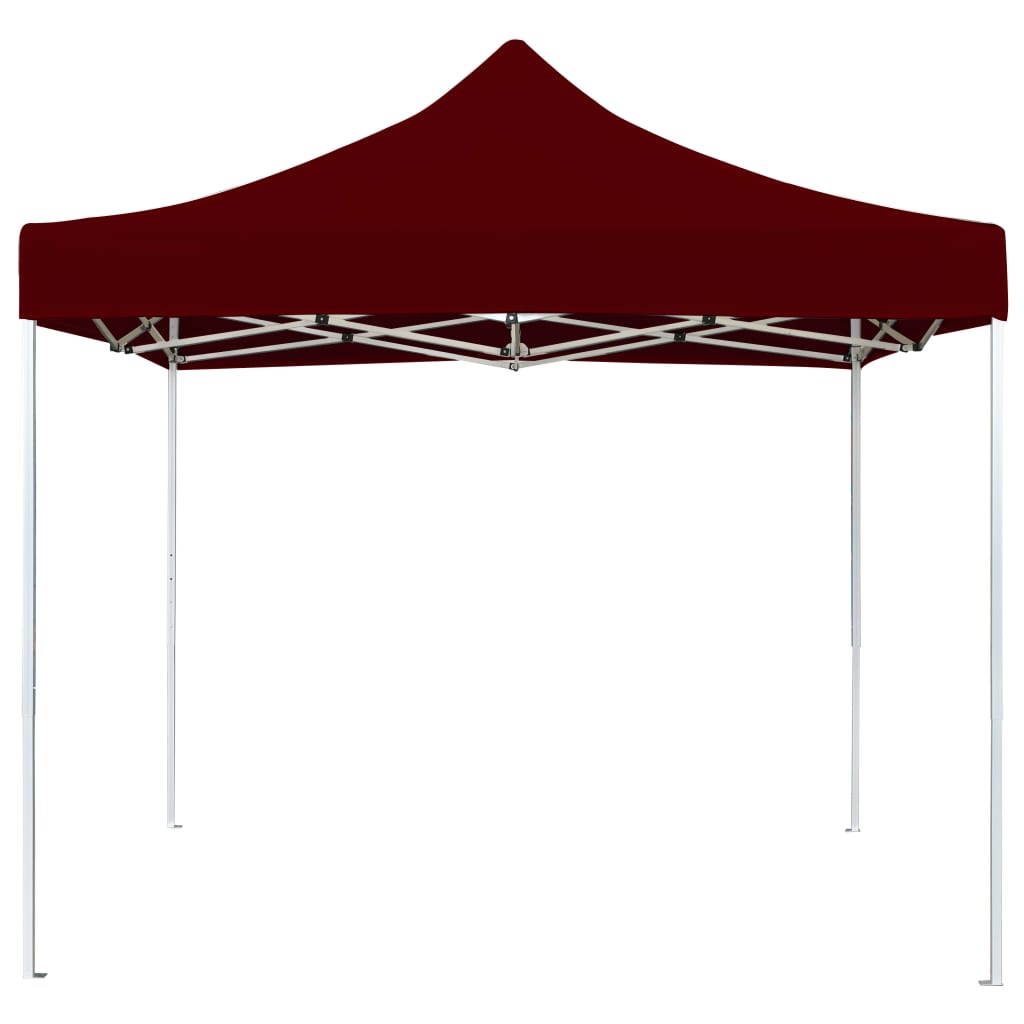 Vidaxl Partytent professionell faltbar 3x3 M Aluminium Weinrood