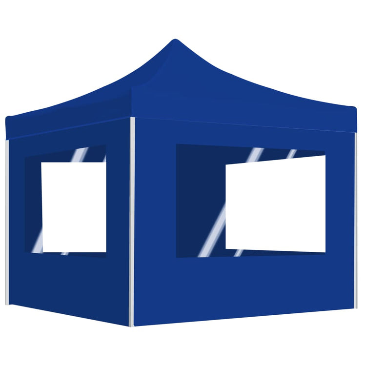 Vidaxl Partytent faltbar mit Wänden 3x3 m Aluminiumblau