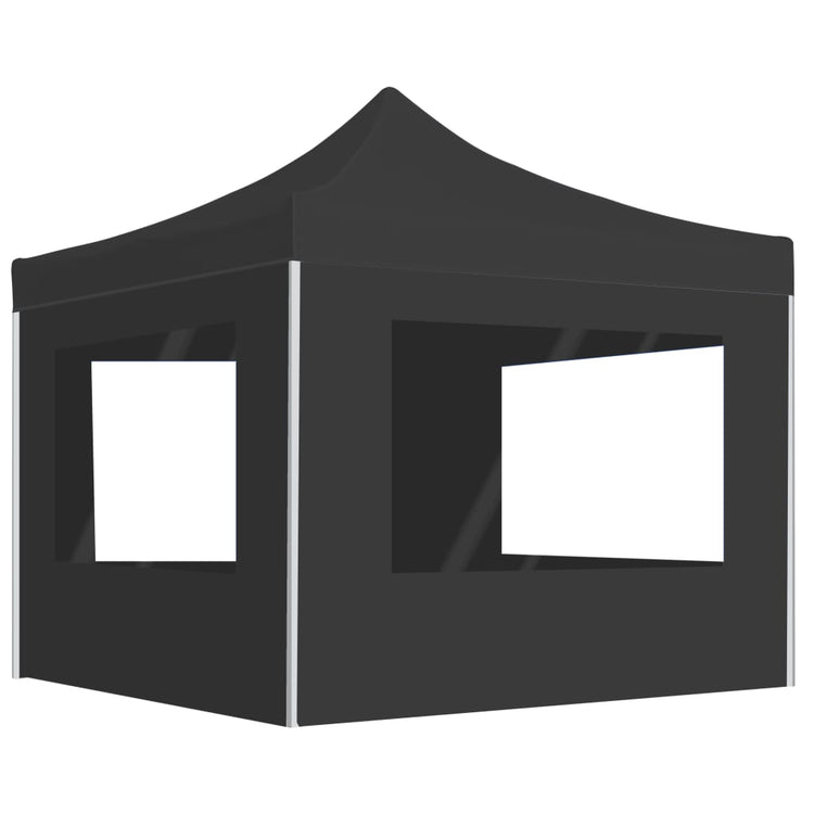 Vidaxl Partytent faltbar mit Wänden 3x3 M Aluminium Anthrazit