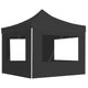 Vidaxl Partytent faltbar mit Wänden 3x3 M Aluminium Anthrazit