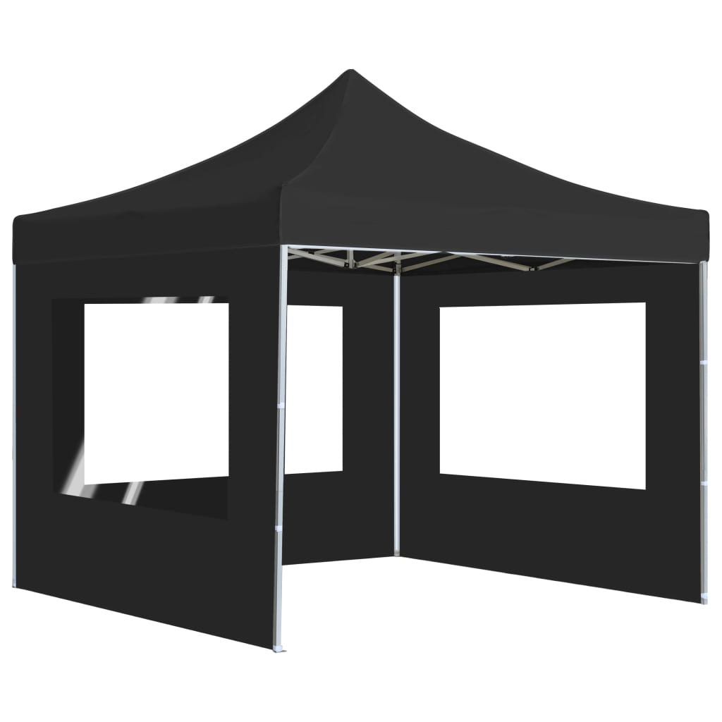 Vidaxl Partytent faltbar mit Wänden 3x3 M Aluminium Anthrazit