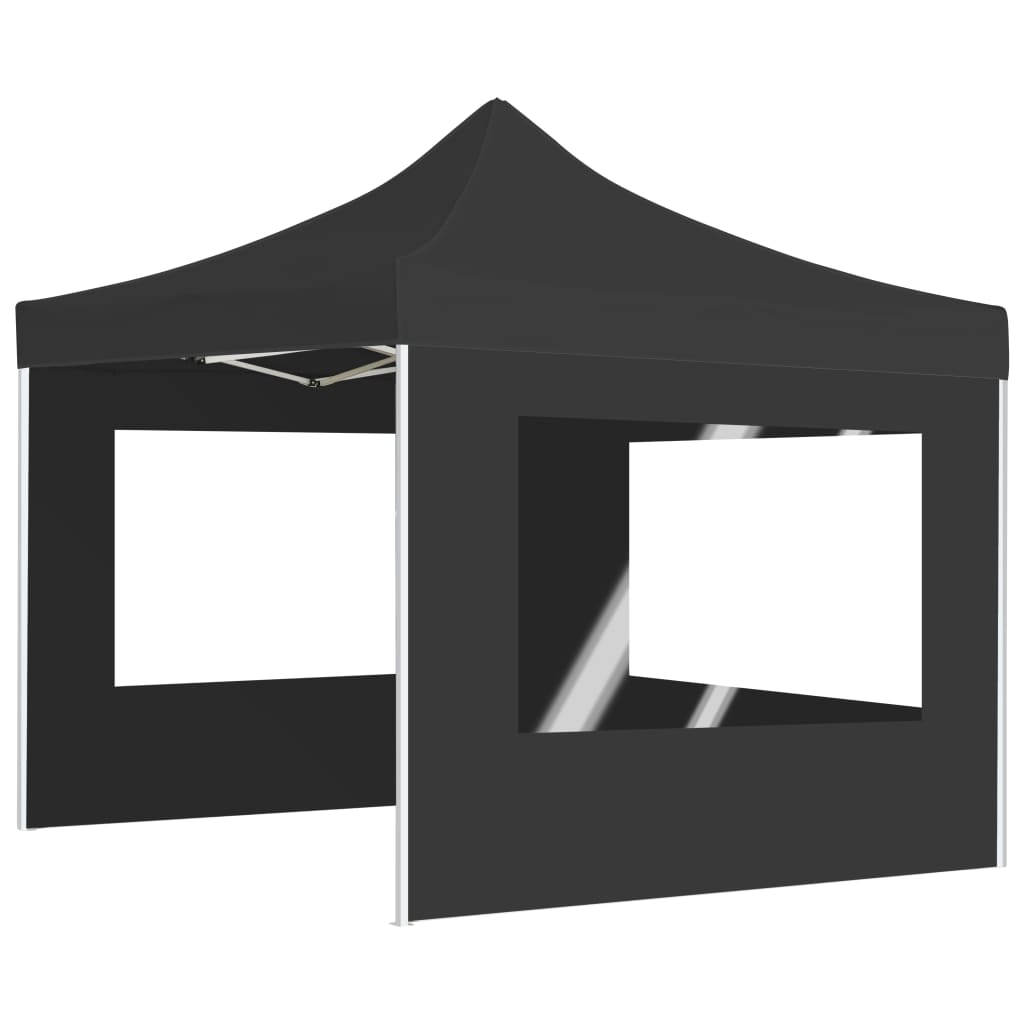 Vidaxl Partytent faltbar mit Wänden 3x3 M Aluminium Anthrazit