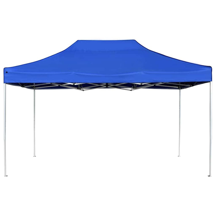 Vidaxl Partytent professionell faltbar 4,5 x 3 m Aluminiumblau