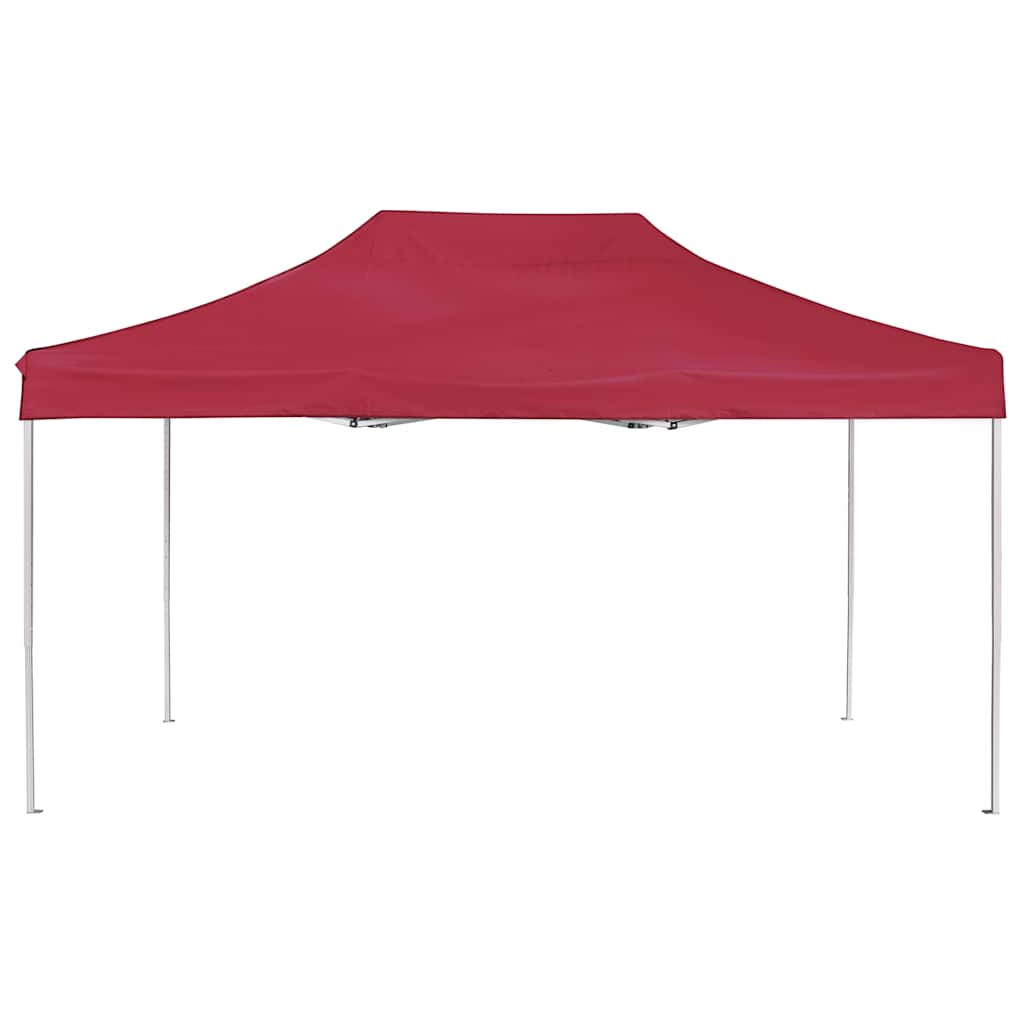 Vidaxl Partytent professionell faltbar 4,5 x 3 m Aluminiumweinrot