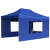 Vidaxl Partytent faltbar mit Wänden 4,5 x 3 m Aluminiumblau
