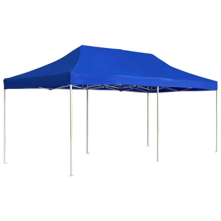 Vidaxl Partytent professionell faltbar 6x3 m Aluminiumblau