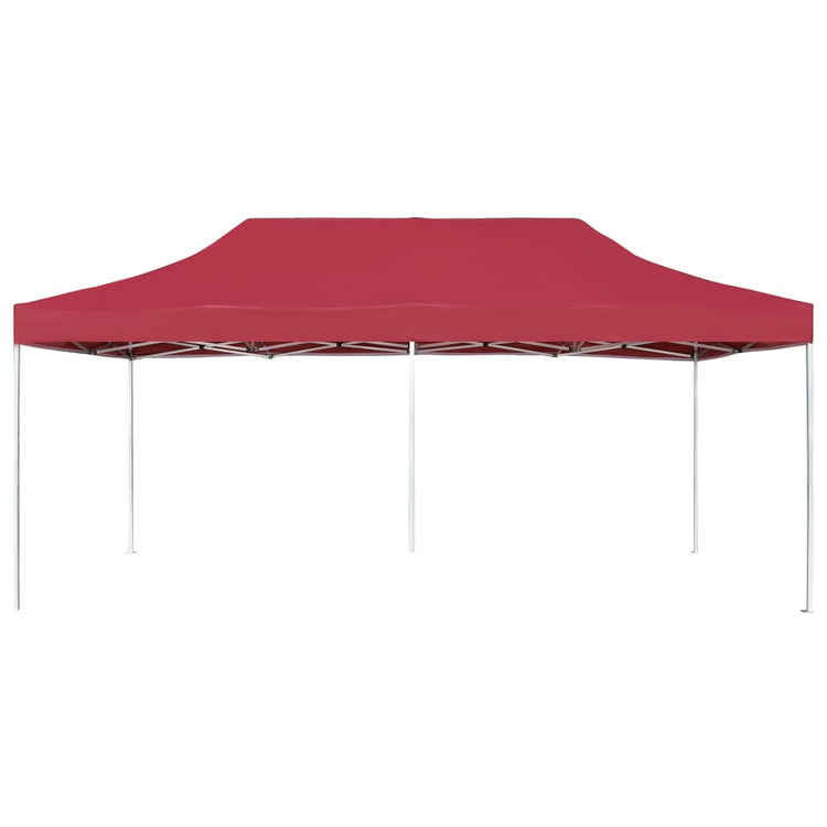 Vidaxl Partytent professionell faltbar 6x3 M Aluminium Weinrood