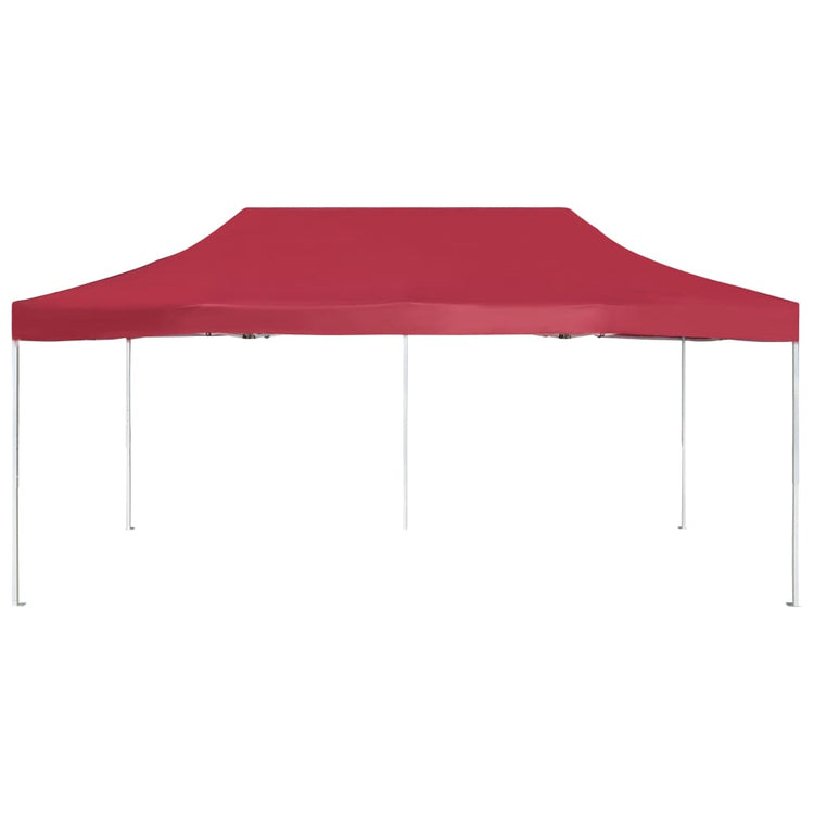 Vidaxl Partytent professionell faltbar 6x3 M Aluminium Weinrood