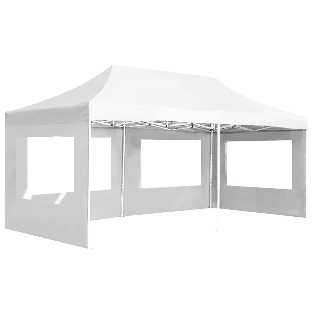 Vidaxl Partytent faltbar mit Wänden 6x3 m Aluminium weiß