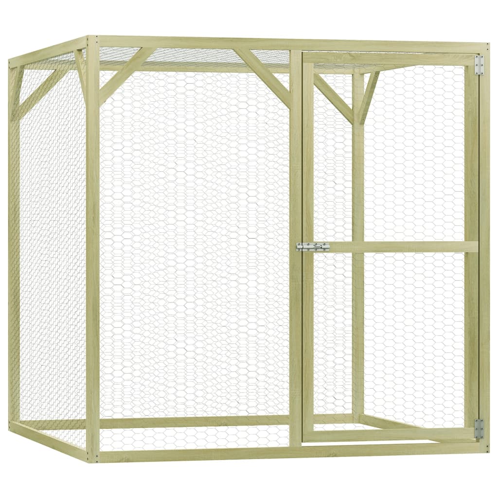 Vidaxl Chicken Coop 1,5x1.5x2 M Stahl