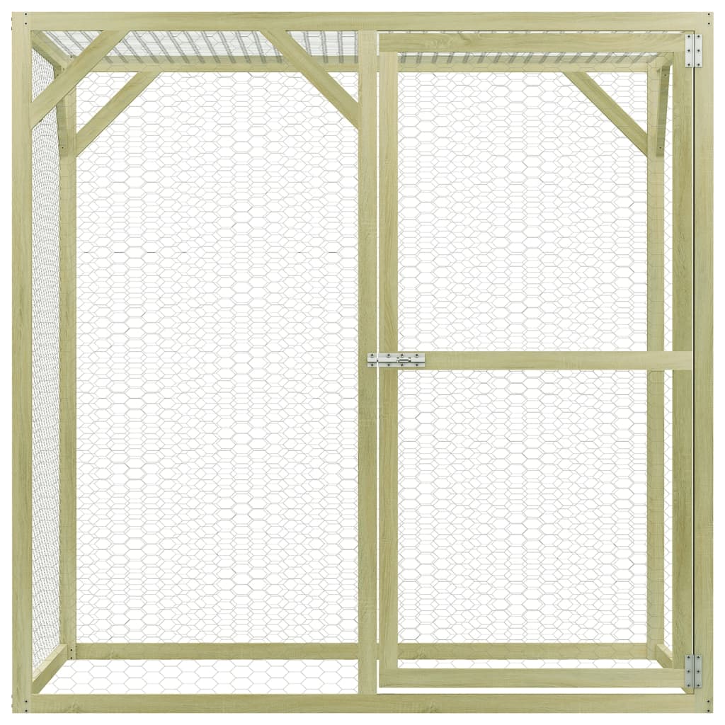 Vidaxl Chicken Coop 1,5x1.5x2 M Stahl