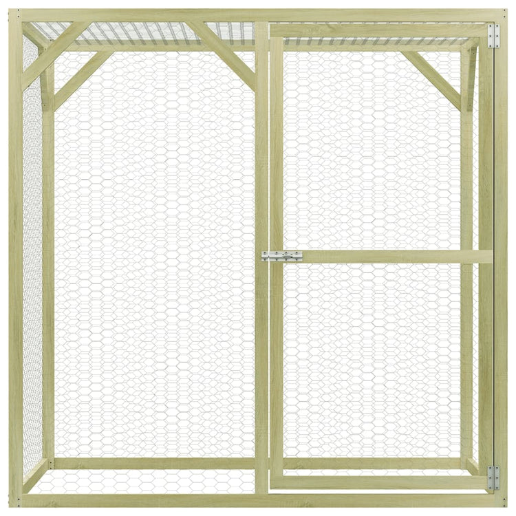 Vidaxl Chicken Coop 1,5x1.5x2 M Stahl