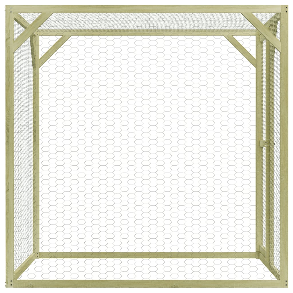 Vidaxl Chicken Coop 1,5x1.5x2 M Stahl