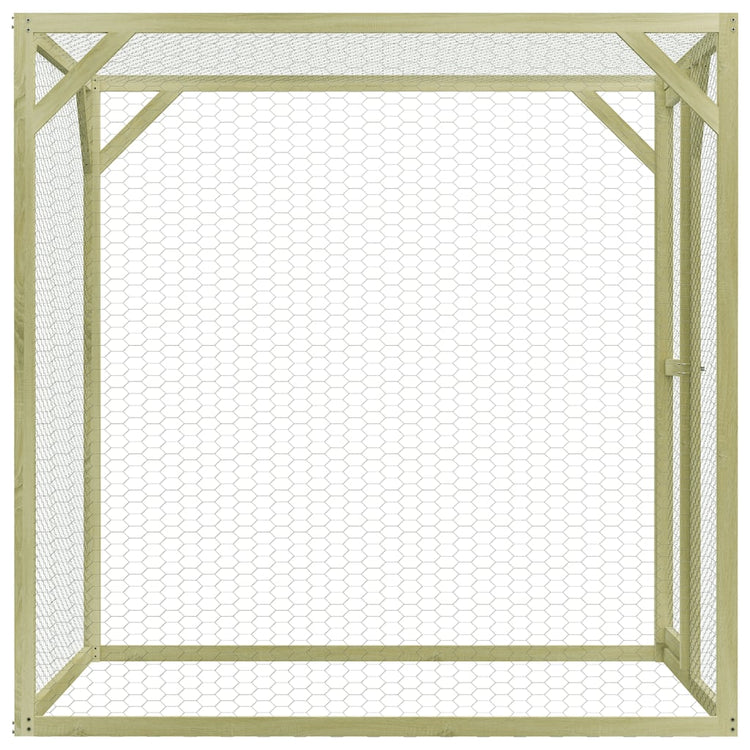 Vidaxl Chicken Coop 1,5x1.5x2 M Stahl