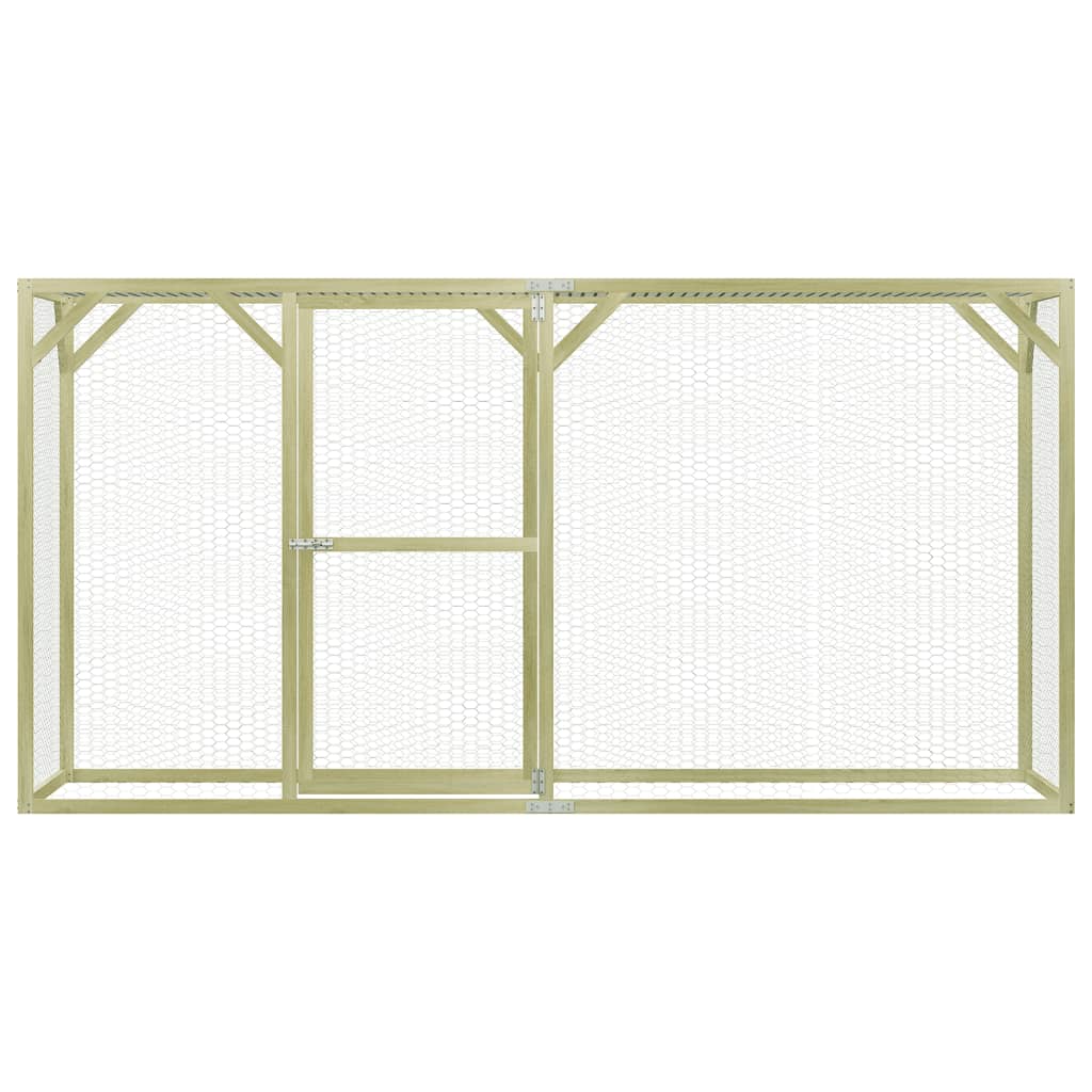 Vidaxl Chicken Coop 3x1.5x1,5 m Stahl