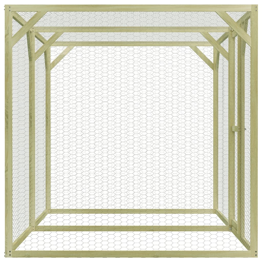 Vidaxl Chicken Coop 3x1.5x1,5 m Stahl