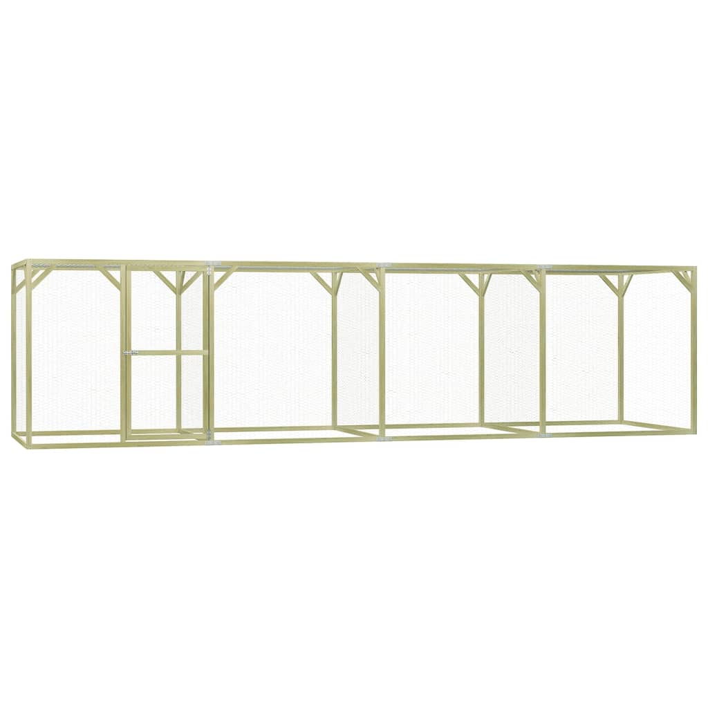 Vidaxl Chicken Coop 6x1.5x1,5 m Stahl