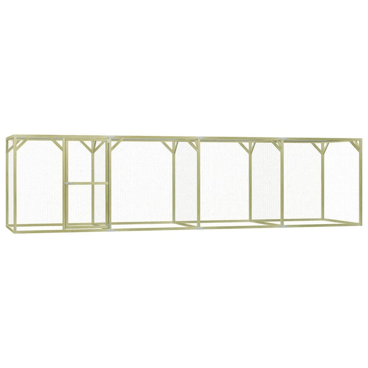 Vidaxl Chicken Coop 6x1.5x1,5 m Stahl