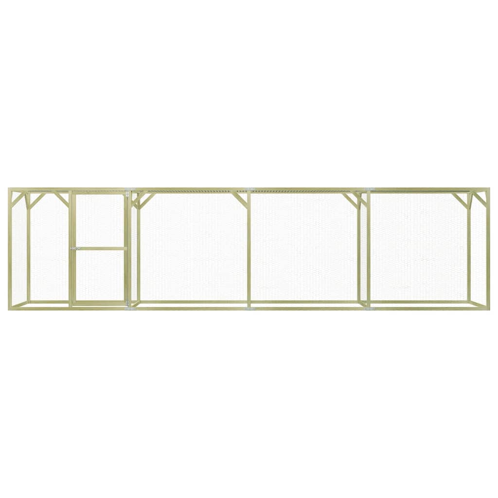 Vidaxl Chicken Coop 6x1.5x1,5 m Stahl