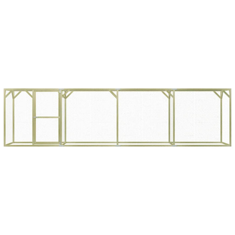 Vidaxl Chicken Coop 6x1.5x1,5 m Stahl