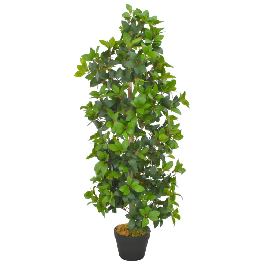 Vidaxl Künstliche Pflanze mit Topf Lorbeerbaum 120 cm Grün