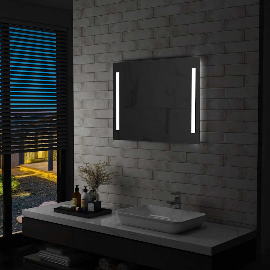 Vidaxl Badezimmerspiegel LED 80x60 cm