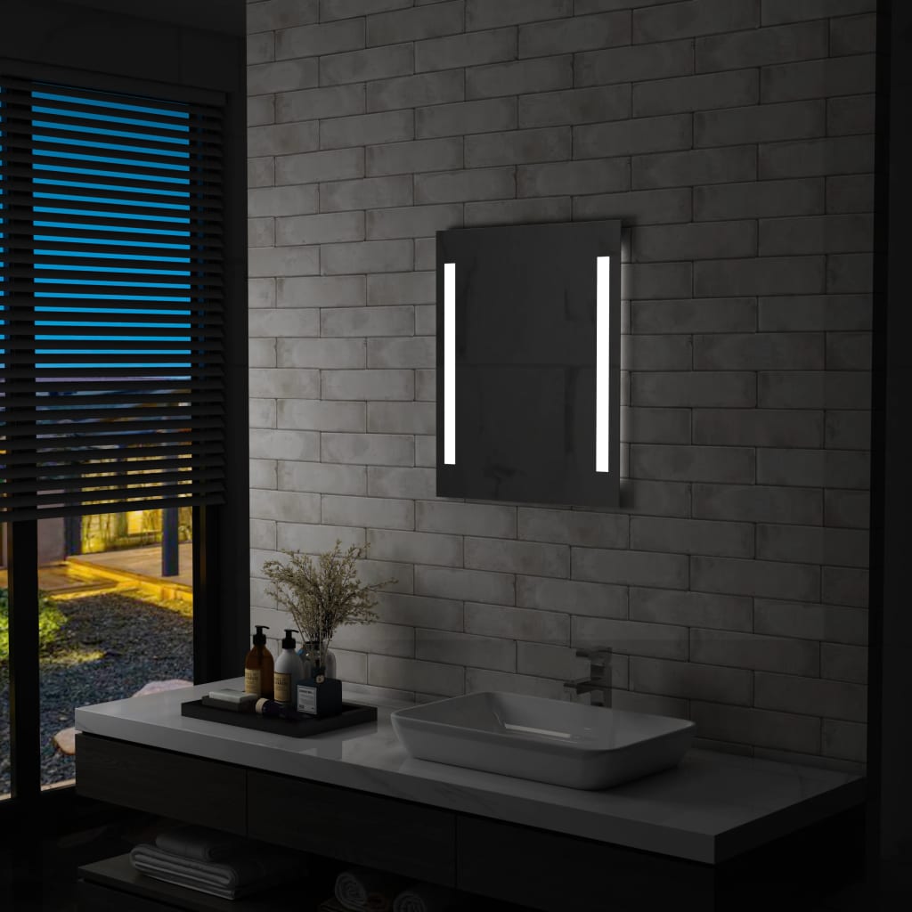 Vidaxl Badezimmerspiegel LED mit Regal 50x70 cm