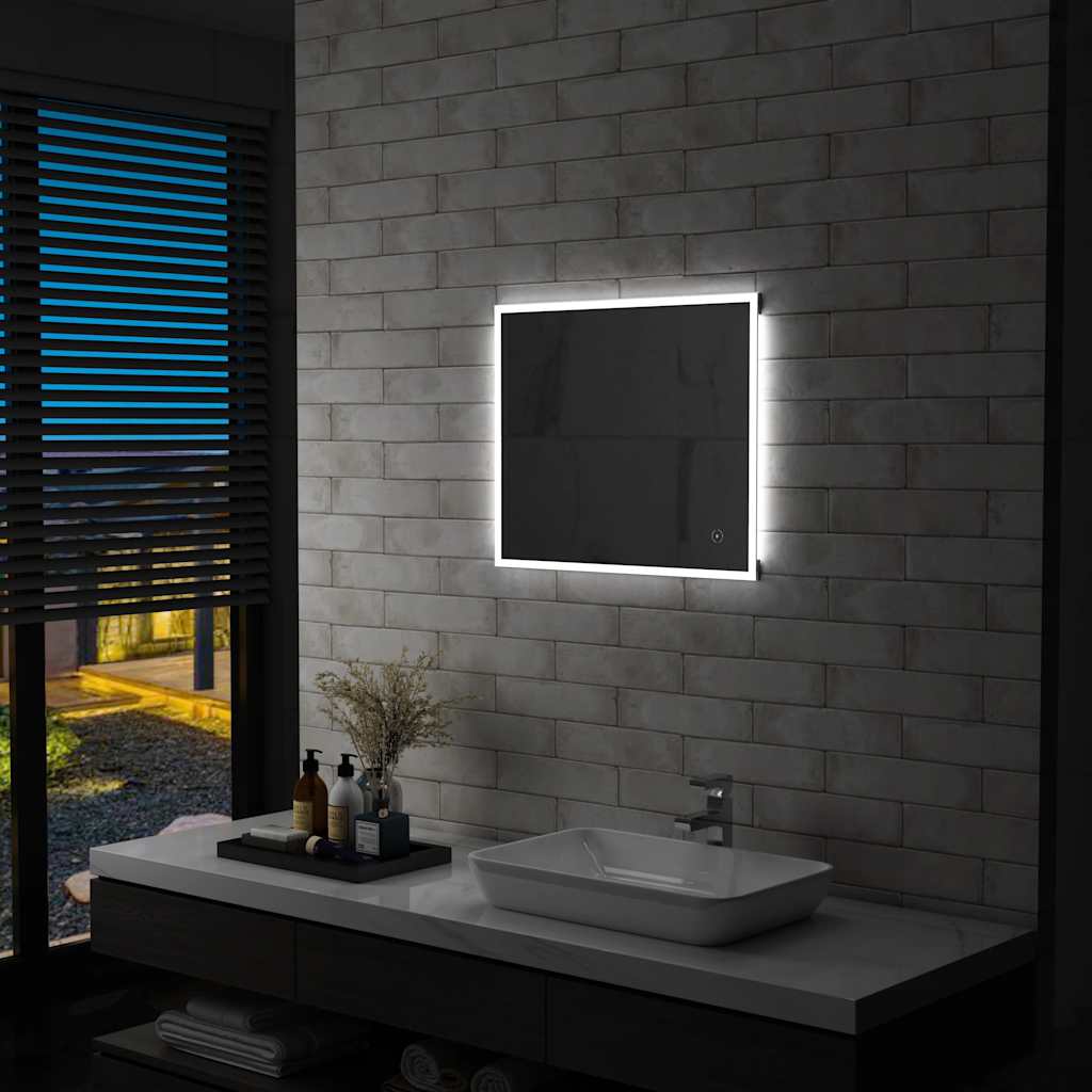 Vidaxl Badezimmerspiegel LED mit Touchsensor 60x50 cm