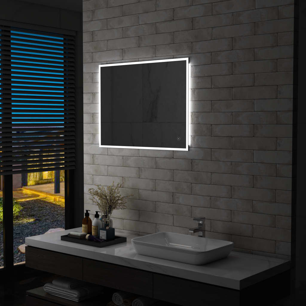 Vidaxl Badezimmerspiegel LED mit Touchsensor 80x60 cm