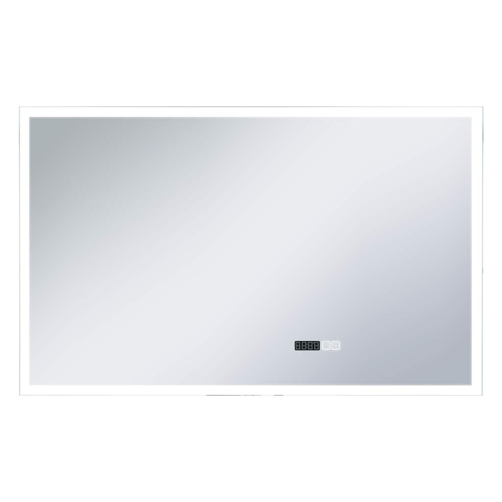 Vidaxl Badezimmerspiegel LED mit Berührungssensor und Zeitanzeige 100x60 cm