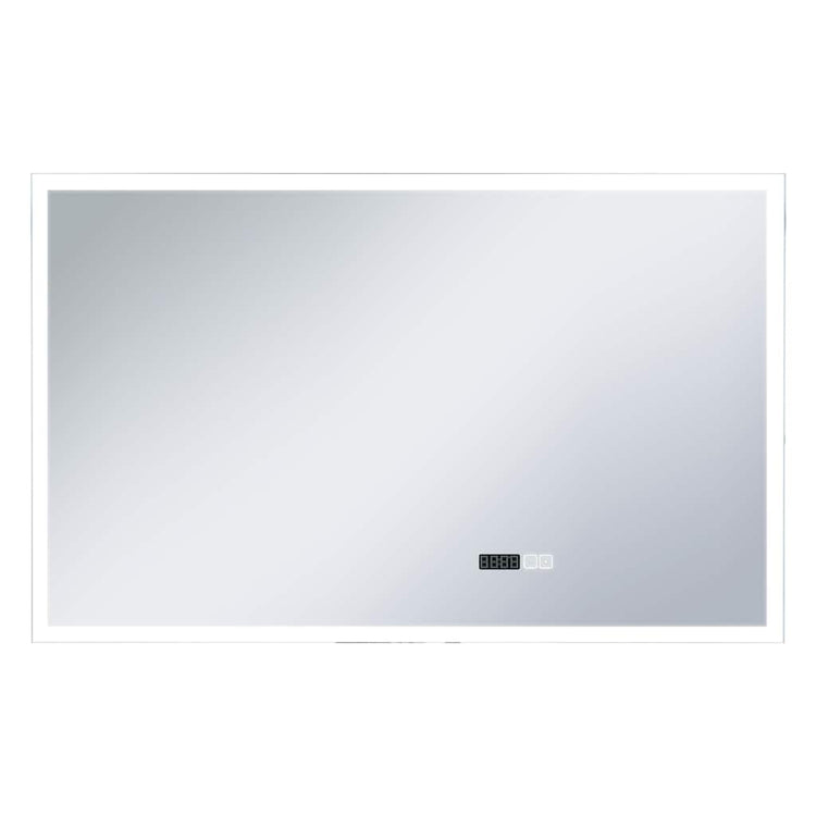 Vidaxl Badezimmerspiegel LED mit Berührungssensor und Zeitanzeige 100x60 cm