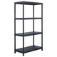 Vidaxx Lagerregal 100 kg 60x30x138 cm Kunststoff schwarz