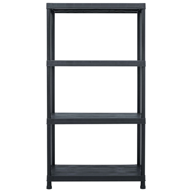 Vidaxx Lagerregal 100 kg 60x30x138 cm Kunststoff schwarz