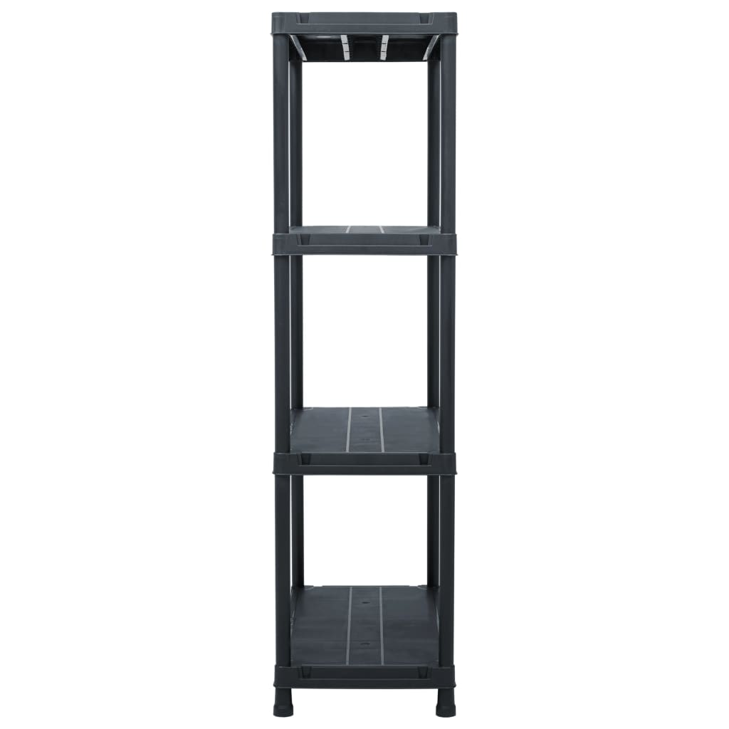 Vidaxx Lagerregal 100 kg 60x30x138 cm Kunststoff schwarz