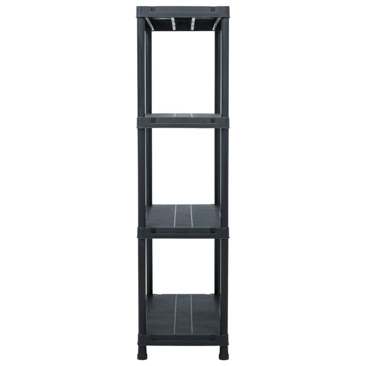 Vidaxx Lagerregal 100 kg 60x30x138 cm Kunststoff schwarz