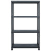 VIDAXL -LAARTRABE 200 kg 80x40x138 cm Kunststoff schwarz