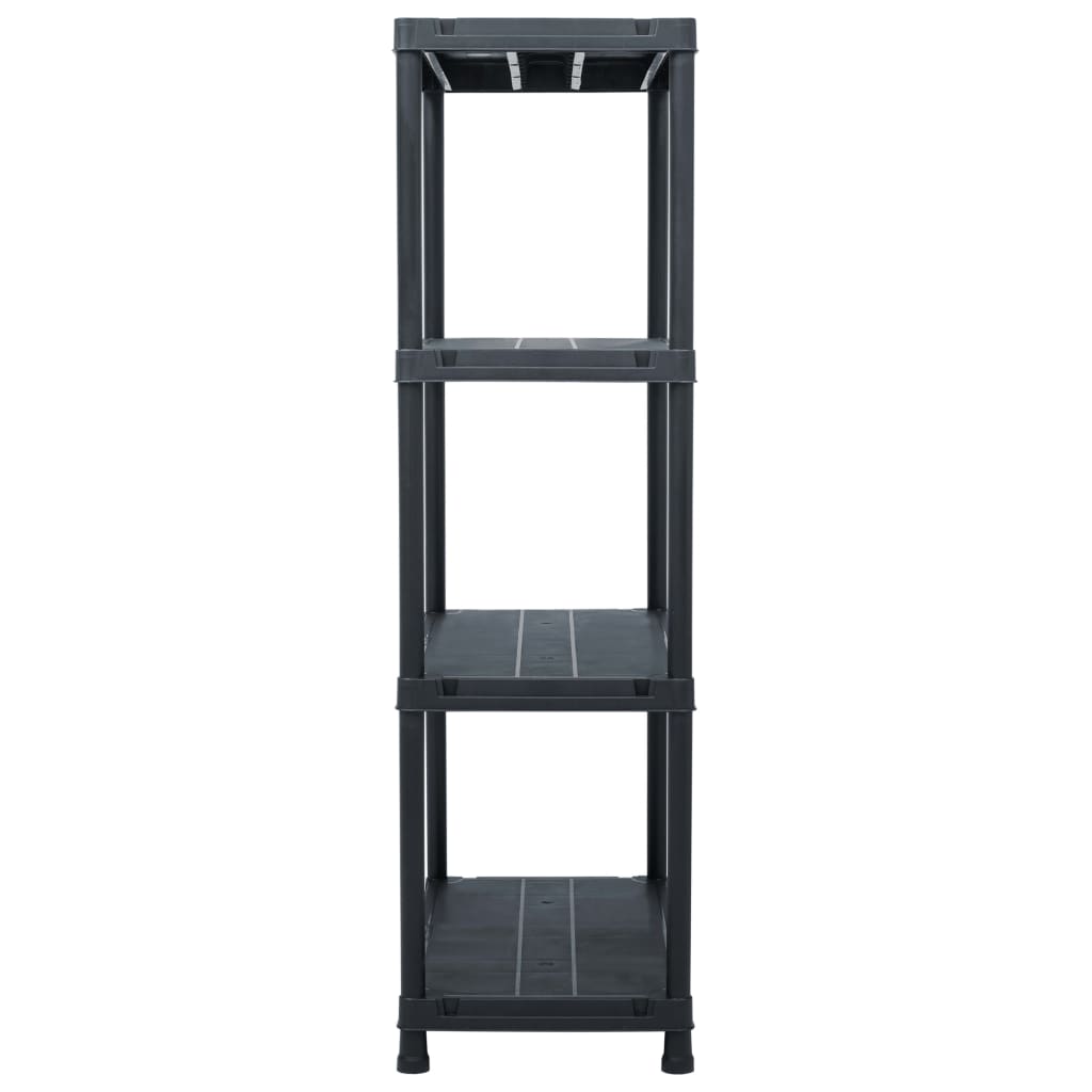 VIDAXL -LAARTRABE 200 kg 80x40x138 cm Kunststoff schwarz