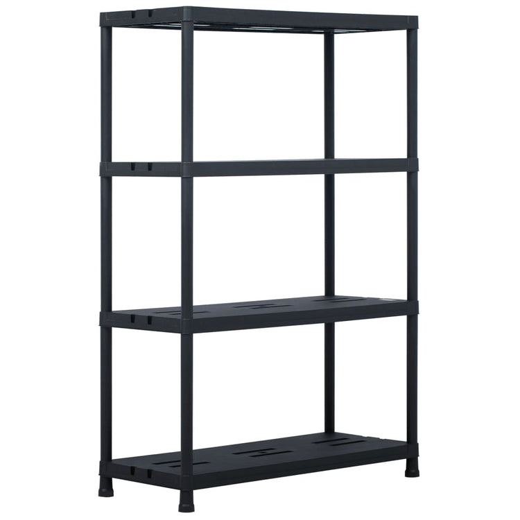 VIDAXL -LAGE RARK 220 kg 90x40x138 cm Kunststoff schwarz