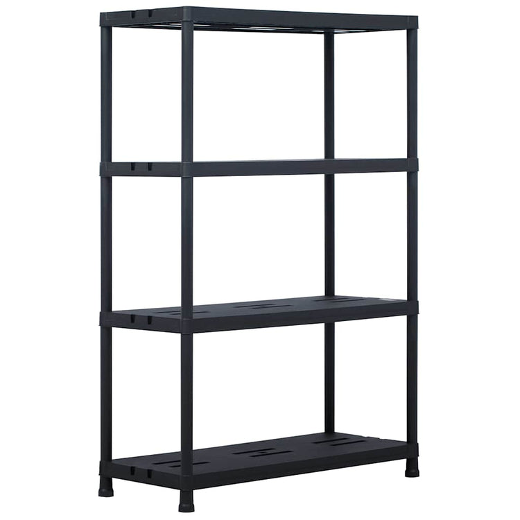 VIDAXL -LAGE RARK 220 kg 90x40x138 cm Kunststoff schwarz