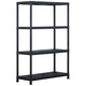 VIDAXL -LAGE RARK 220 kg 90x40x138 cm Kunststoff schwarz