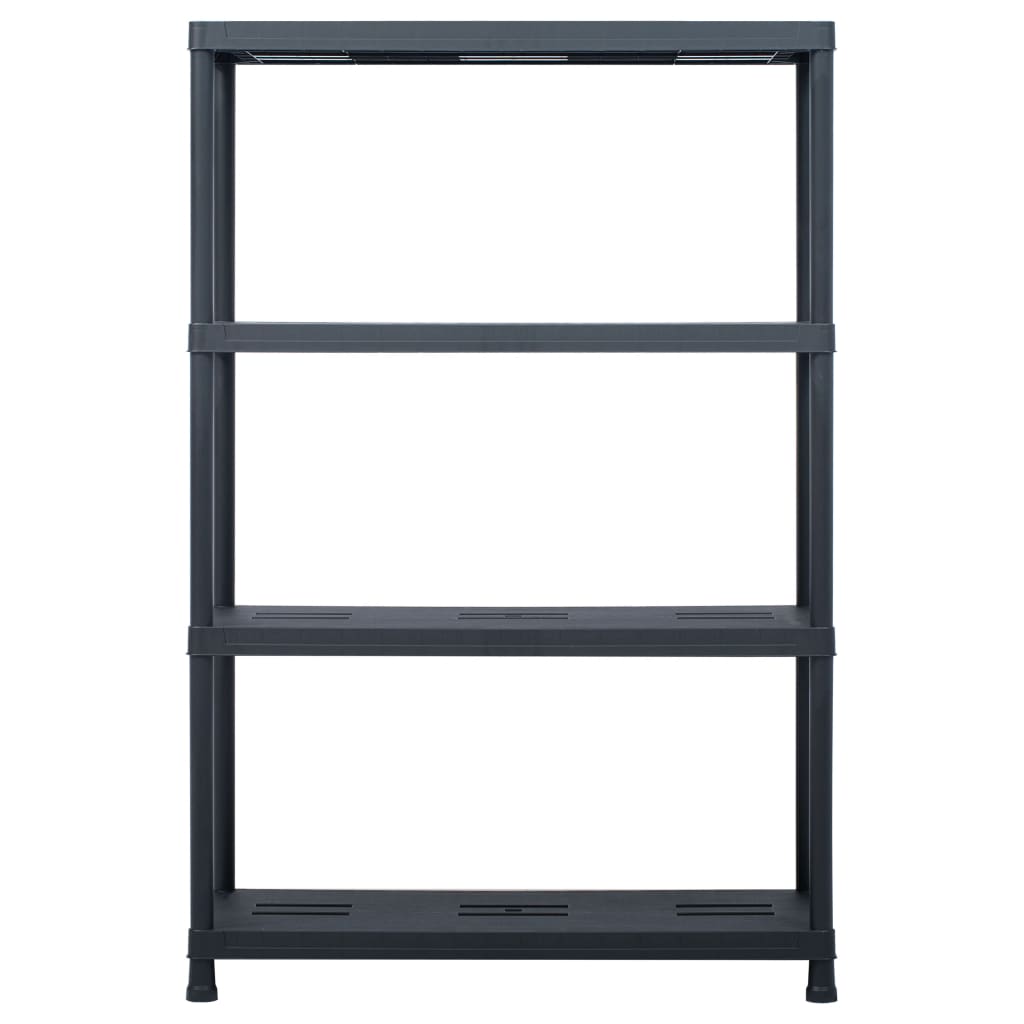 VIDAXL -LAGE RARK 220 kg 90x40x138 cm Kunststoff schwarz