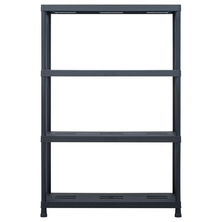 VIDAXL -LAGE RARK 220 kg 90x40x138 cm Kunststoff schwarz