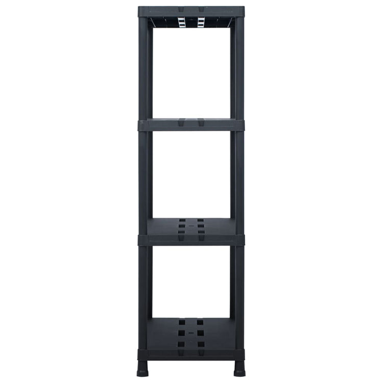 VIDAXL -LAGE RARK 220 kg 90x40x138 cm Kunststoff schwarz